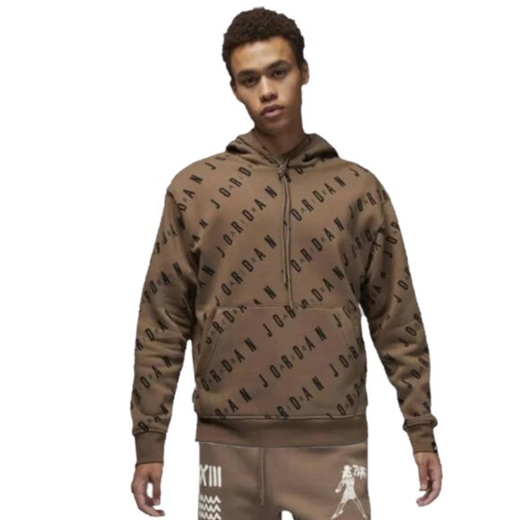 Nike Air Jordan Men's Matching Tracksuit Set Jumpman Sweatsuit Mocha Brown NWT - Picture 3 of 14